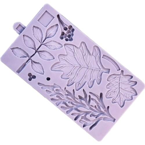 Autumn Leaf Mould Silicone Mold Fondant Cake Decorating Tool Gumpaste Sugarcraft Chocolate Forms Bakeware