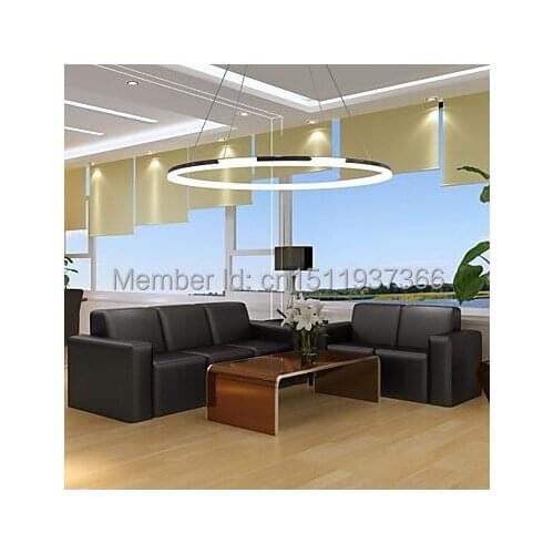 Quality guaranteLED acrylic Ring lamp 35w The Diameter Luxury Modern Simple Design Pendant Living LED Ring
