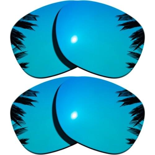 Ice Blue Mirrored+Ice Blue Mirrored Coating) 3-Pairs Polarized Replacement Lenses for Garage Rock 100% UVA & UVB Protection