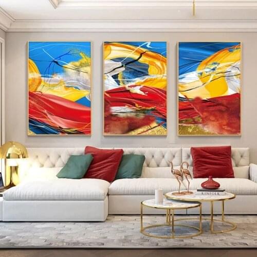 Impressionist landscape canvas painting wall art abstract posters and prints wall pictures for living room decor