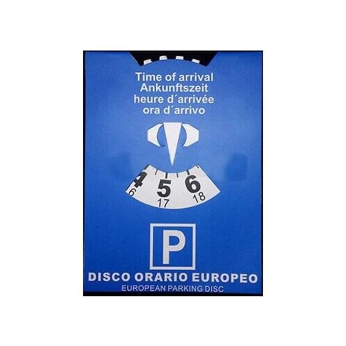 Disc Time European car parking card stock 110x150mm 99 S0334 sent from Italy