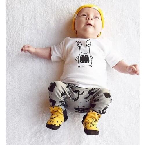 2020 Summer Baby Clothing Sets O Neck Shorts +Pants Baby Boy Clothes Toddler suit Kids Newborn clothes infant clothing set