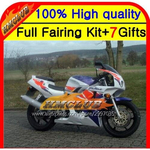 Body For HONDA CBR400RR NC29 CBR400 90 91 92 93 94 Facotry blue HM5629 CBR 400RR 1990 1991 1992 1993 1994 Fairing blue white