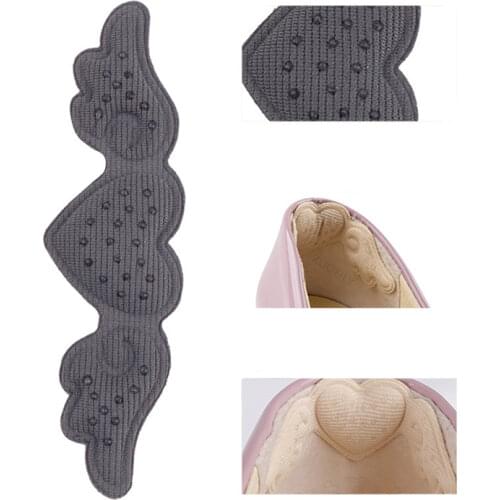 Lady Heart-shaped Sponge Insoles High Heels Adjust Size Adhesive Heel Liner Grips Protector Sticker Pain Relief Foot Care Insert
