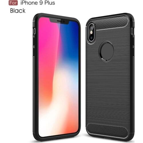 Magnetic Adsorption phone case for iphone 9 plus case metal frame cover tempered glass for iphone 9 plus luxury fundas