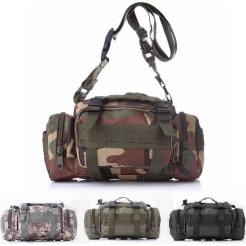 Multifunction Tactical Waist Bag Camouflage Hunting Gear Outdoor Waterproof Camping Hiking Shooting Shoulder Bag Sundries Pouch