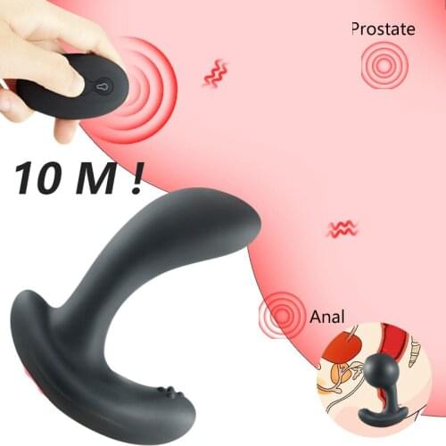 Wireless Remote Control Male Prostate Massager Inflatable Anal Plug Vibrating Butt Plug Anal Expansion Vibrator Sex Toys For Men