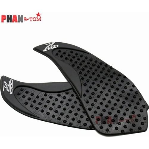 Motorcycle Decal Sticker Black Fuel Tank Traction Pad Anti Slip Pads Side Gas Knee Grip Protector For Kawasaki Z1000SX 2010-2015