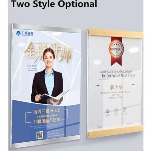 A4 Wall Mount Wood Acrylic Photo Picture Display Frame Decoration Paintings, Landscapes, Posters, Artwork ,Frame Board