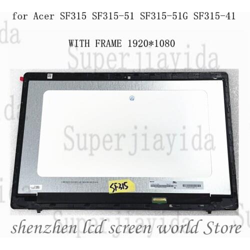 Original 15.6'' FHD 1920X1080 IPS For Acer SF315 SF315-51 SF315-51G SF315-41 LCD LED Display screen+Glass screen Assembly