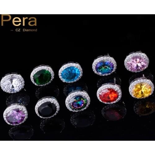 Pera CZ Piercing Earrings