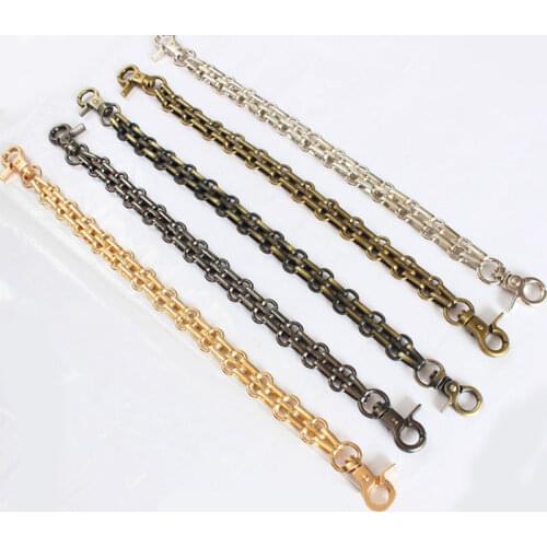 Hot 26CM Metal Purse Chain Strap Handle Handbag Replacement DIY Bag Belt Chain Durable Bag Handle Fashion Bag Accessories