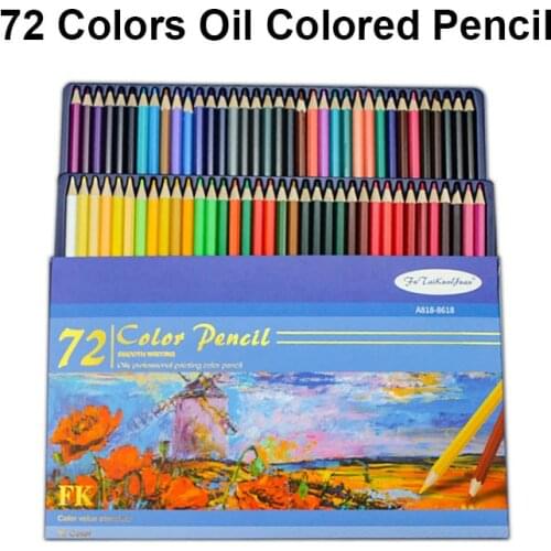 Professional Oil Color Pencils Set Artist Painting Sketching Pencil For School Draw Art Supplies