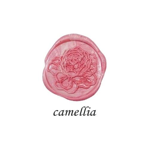 Transparent Pearl Wax flower stamp Seal for Sealing Octagon Beads Jar Envelope Wedding Packaging Postcard Postage Stamp Stamping