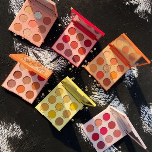 9 Colors Christmas Eye Shadow Palette Professional Brighten Natural Long Lasting Waterproof Makeup Eyeshadow TSLM1