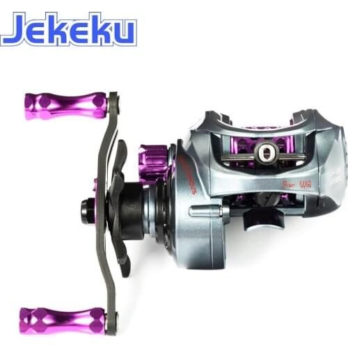 JEKEKU NEW Carbon BFS Casting Fishing Reel Carbon Handle EVA Knob Magnetic Brake System6+1 BB 6.6:1 Fishing Coil 140g 4.5kg