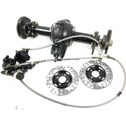 Self-made Modified Four-wheeled Motorcycle Kart Beach Car Differential Rear Axle Drive Rear Axle Suspension 55CM Length
