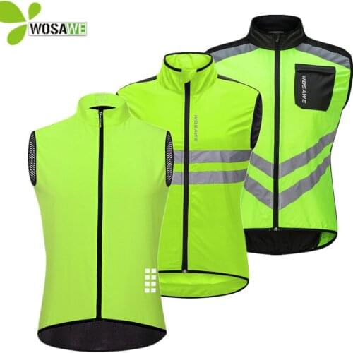 Reflective Cycling Vests Men Sleeveless Sports Ciclismo Jerseys Gilet Breathable Road Bike Bicycle MTB Clothing Wear