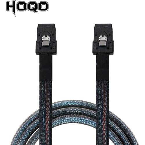 Internal mini sas sff 8087 cable,sff-8087 to sas sff-8087 1m 0.7m 1 meter Server Hard Disk Raid Data SAS Controller to Backplane