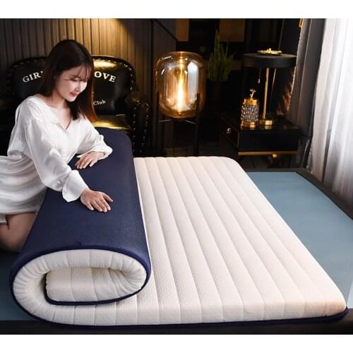 High Quality Latex Mattress Student Thicken Bed Protector Pad Soft Tatami Mats 6cm Comfortable soft sponge Mattress Topper