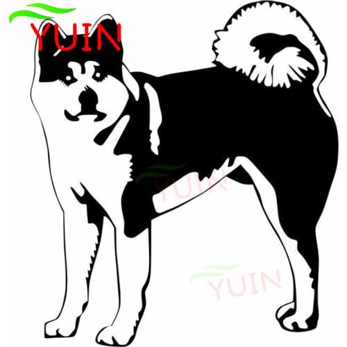 Cute Akita Dog Animal Car Sticker Fashion Waterproof Decal Personality PVC Body Window Decoration Fitting Sunscreen Decals