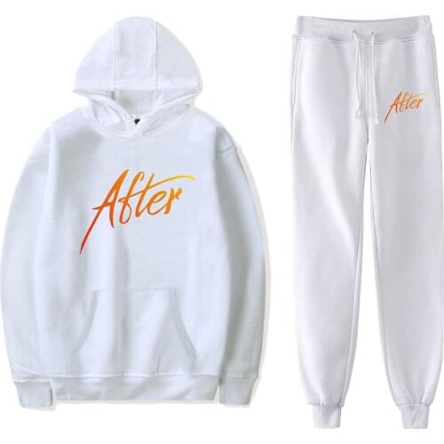 After We Collided Sweatshirts Two Piece Set Tracksuit Harajuku Women Hoodies+Jogger Pant Casual Streetwear&Pants Mens Sets