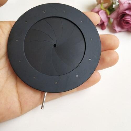 10pcs 2-50mm Adjustable Zoom Optical Iris Diaphragm Aperture Condenser Digital Camera Microscope Adapter Use with 11pcs Blades
