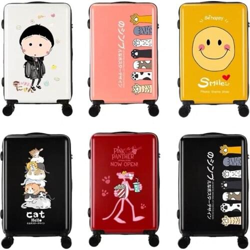 2020 New kids cute Cartoon trolley case boy&girl trolley suitcase mala rolling luggage carry on students school luggage vs wheel