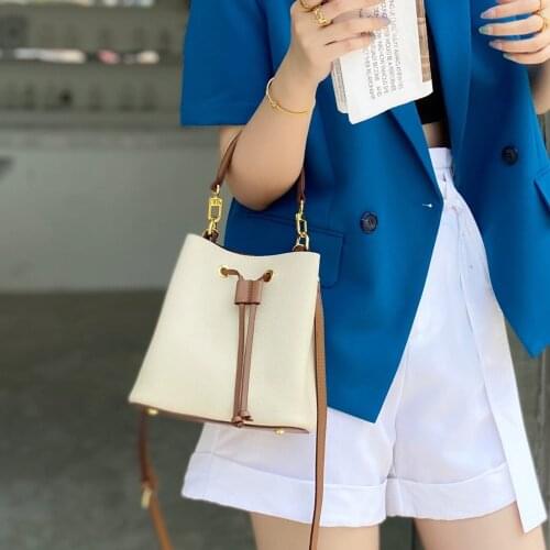 OUSSON 2021 New Design Leather Large Capacity Bucket Bag Fashion Messenger Bag Multifunctional Tote Handbag Bag For Women