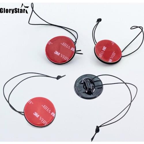 5pcs Camera Accessories Safety Tether Strap + 3M Sticker Mount adhesive pad for Gopro Hero OSMO xiaomi yi 4k SJ4000 Accessories