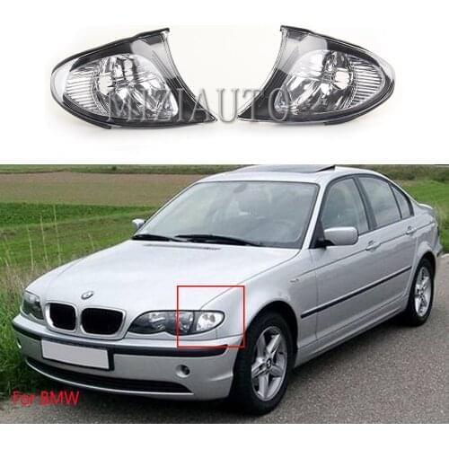 Car LED Turn Light Corner Marker Parking Light Lamp For BMW 2002-2005 E46 3-SERIES 325i 330i 320i 4DR Sedan Right Left Trim