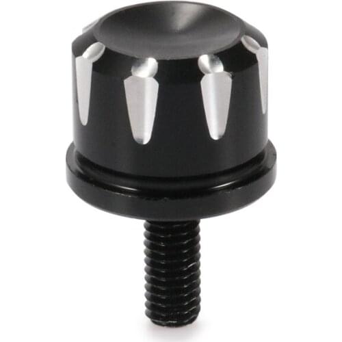 Black Motorcycle 6mm Rear Seat Bolt Seat Screw Nut For Harley Sportster XL883 Wide Glide Street Bob Road king Softail Touring