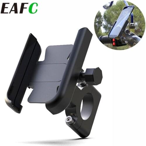 Aluminum Alloy Motorcycle Bike Bicycle Phone Holder for 4-7 inch Smartphone GPS 20-30mm Handlebar Mount Motorbike Accessories