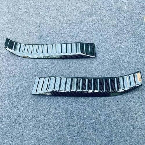 For Toyota Yaris Cross 2020 2021 Stainless Interior Rear Bumper Sill Tail Trunk Guard Pedal Protector Cover Trim Car Accessories