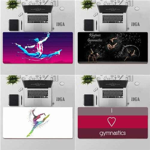 FHNBLJ Love Gymnastics Oil Painting Gamer Speed Mice Retail Small Rubber Mousepad Free Shipping Large Mouse Pad Keyboards Mat