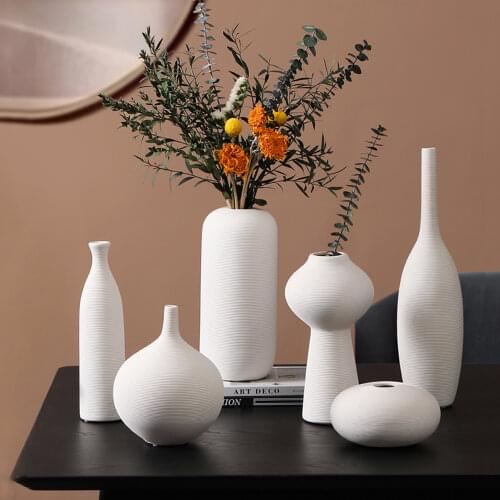 Vase Decoration Home Nordic Scandinavian Style Ceramic Vase Decorative Vases Modern Living Room Decoration Modern Home Decor