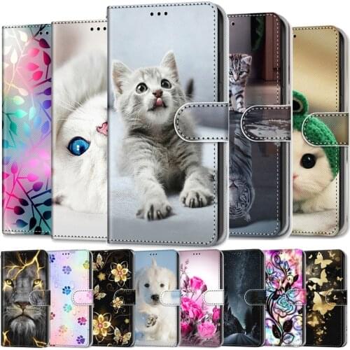 Flip Leather Case For Samsung Galaxy A02 M02 A02S M02s A12 M12 A32 A52 A72 5G A01 Core Case Book Wallet Cover Anime Phone Bag