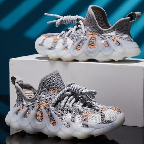 Children Sneakers Blade Running Shoes Kids Outdoor Sneakers Boy Shoes Breathable Casual Shoes Chaussures Enfant Fly Weaven