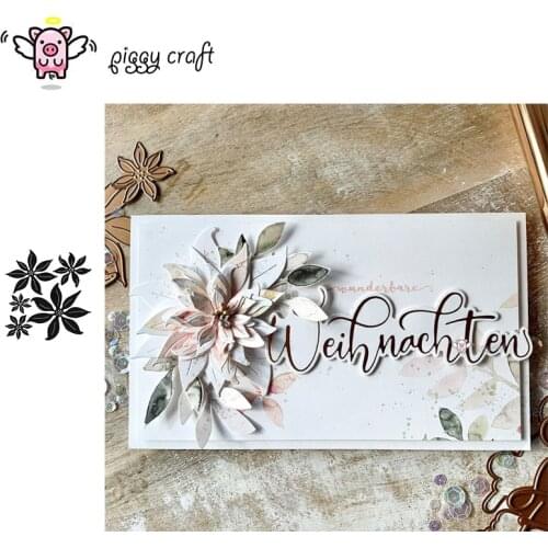 Piggy Craft metal cutting dies cut die mold New flower decoration Scrapbook paper craft knife mould blade punch stencils dies