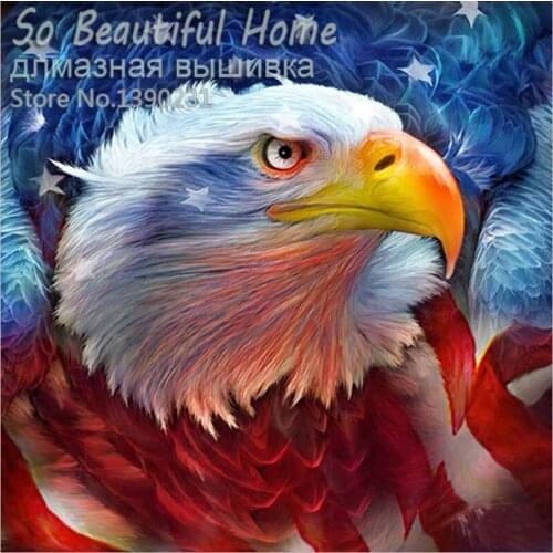 Fashion eagle Needlework 3D diamond embroidery full resin diamond with picture home decor mosaic diy diamond painting SF6221