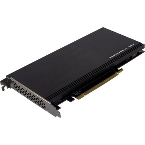 PCI-E 3.0 X16 PLX8747 to 4XM.2 NVMe SSD Riser Card Adapter for Miner BTC Mining Expansion Card