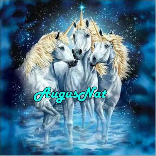 Full square diamond painting unicorn daimont embroidery horse daimand mosaic picture animals diamant painting by numbers craft