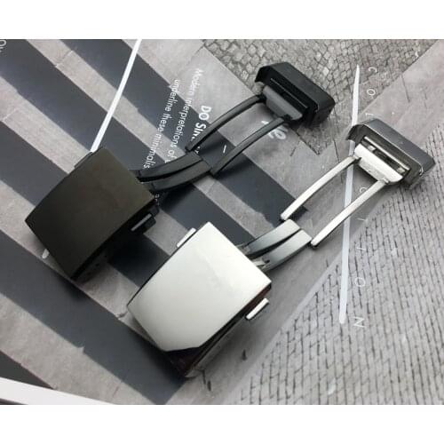 New Black 316L Thick Stainess Steel Buckle for Breitling Watchband 20mm Polishing Double butterfly Click Clasp Watch strap tools