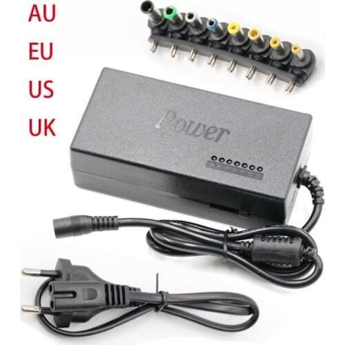 Adjustable Portable Charger Adapter 12V To 24V 96W For Laptops Computer Notebooks 8pcs Universal Power Adapter Connector