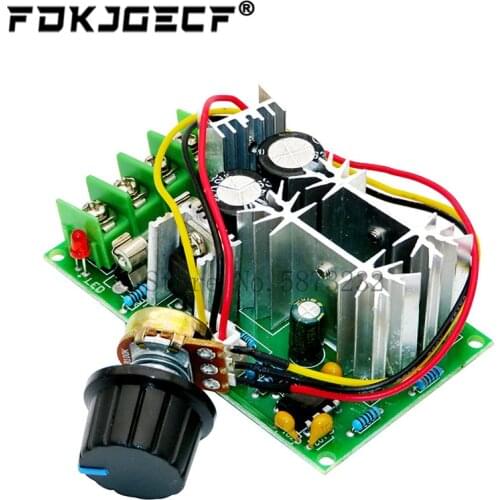 PWM DC Motor Speed Controller Switch DC 20A Current Voltage Regulator 10-60V PWM High Power Drive Module 60A 12V 24V 36V 48V