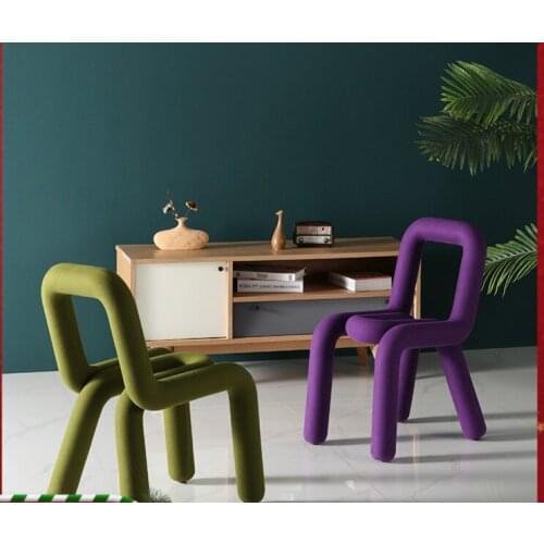 Louis Fashion Designer Chair Ins Net Red Makeup Stool Creative Leisure Nordic Dining Chair Individual Special Shaped Chair