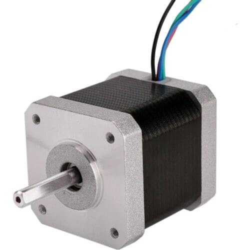 Wantai 1PC Nema 17 Stepper Motor 17HS4417L10P1-X9 4000g-cm 40mm 1.7A CE ROSH ISO Plasma Grind Foam Embroidery Warranty 1 Year