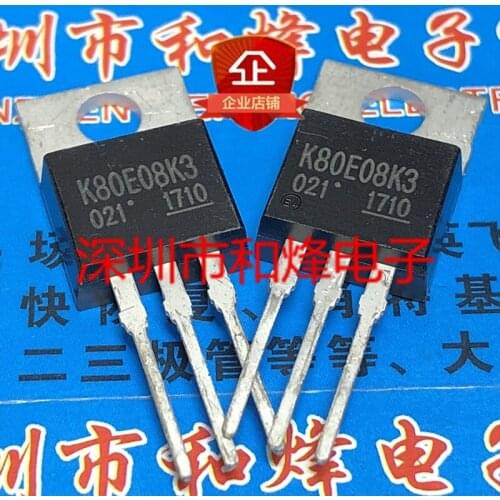 10PCS K80E08K3 TK80E08K3 TO-220 100% New&original