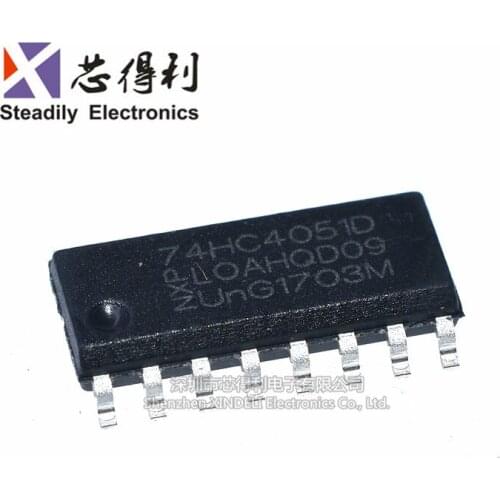 10pcs/lot New 74hc4051d 74hc4051 Sop-16 Analog Multi-Channel MUX Multiplexer Signal Separator