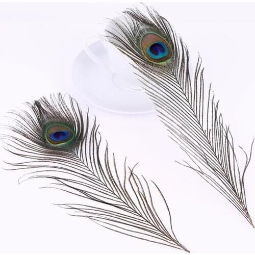 10Pcs durable Peacock Feathers Plumes Wedding Home Party Decor Jewelry Craft Accessories Made of high quality peacock feathers